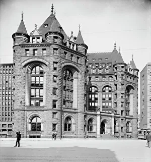 Thomas A Edison Prints: Erie County Savings Bank, Buffalo, N.Y. ca 1900. Creator: William H. Jackson
