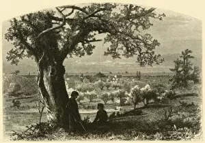 Woodward John Douglas Gallery: Erie, from Federal Hill, 1872. Creator: John Douglas Woodward
