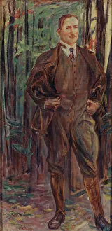 Erik Axel Karlfeldt, 1864-1931, 1916. Creator: Johan Axel Gustav Acke