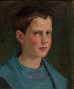 Blue Eyes Prints: Erik Edelfelt as a child, 1898. Creator: Albert Edelfelt