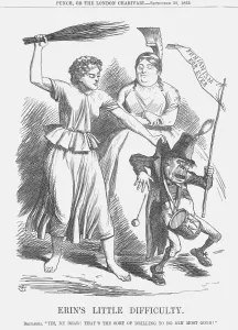 Erins Little Difficulty, 1865. Artist: John Tenniel