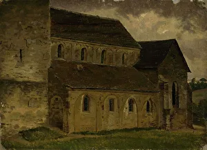 Gustaf Werner Holmberg Prints: Erkrath Church, study, 1854. Creator: Werner Holmberg