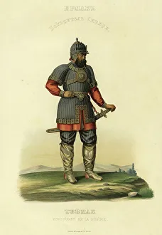 Conqueror Prints: Ermak - Conqueror of Siberia, 1856. Creator: Ivan Dem'ianovich Bulychev