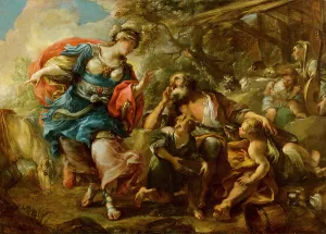 Erminia and the shepherds, 1712-1784. Creator: Stefano Torelli