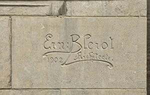 Blerot Gallery: Ernest Blerot carved signature, 1902, (c2014-2017). Artist: Alan John Ainsworth
