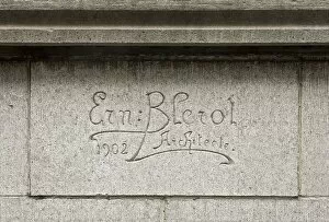 Blerot Gallery: Ernest Blerot carved signature, Brussels, Belgium, (1902), c2014-c2017. Artist: Alan John Ainsworth