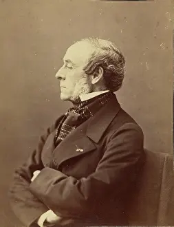 Playwright Prints: Ernest Legouve, litterateur, 1861-1869. Creator: Nadar