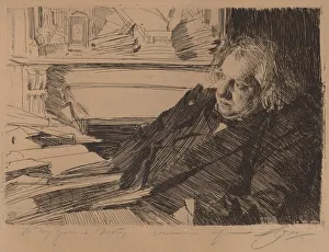 Ernest Renan Prints: Ernest Renan, 1892. Creator: Anders Leonard Zorn