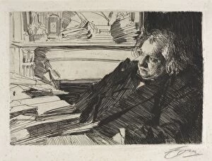 Anders Zorn Swedish Collection: Ernest Renan, 1892. Creator: Anders Zorn (Swedish, 1860-1920)