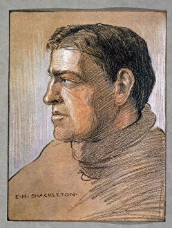 Antarctica Collection: Ernest Shackleton, British explorer, c1909