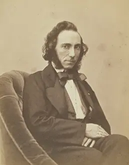 Legs Crossed Prints: Ernesto Camillo Sivori, violiniste, 1854-1855. Creators: Nadar, Adrien Alban Tournachon