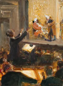 1912 Prints: Ernst Edler von Schuch conducts the Rosenkavalier by Richard Strauss, 1912. Creator: Sterl