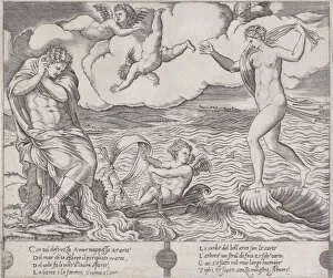 Eros in the Sea, ca. 1514-36. Creator: Agostino Veneziano