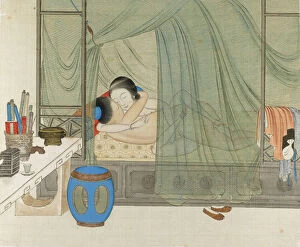 Qing Dynasty Collection: Erotic Scene, 19th century. Artist: Anonymous