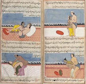 Illuminated Manuscript Gallery: Erotic scenes, Early 19th cen