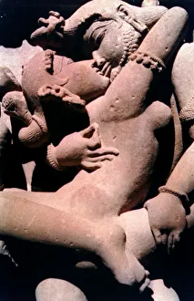 Erotic Sculpture, Hindu Temple, Khajuraho, India, 950 - 1050