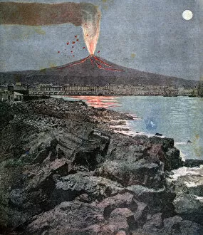 Natural Disaster Gallery: The Eruption of Etna, Sicily, 1892. Artist: Henri Meyer