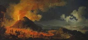 Erupting Prints: The Eruption of Vesuvius, 1771. Creator: Pierre-Jacques Volaire