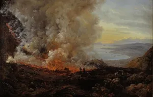 Vesuvius Campania Italy Prints: The Eruption of Vesuvius, 1820. Creator: Johan Christian Dahl