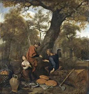 Steen Gallery: Erysichthon Sells His Daughter Mestra, 1660. Artist: Steen, Jan Havicksz (1626-1679)
