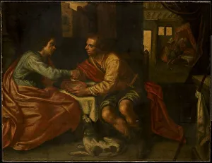 Moreelse Paulus Prints: Esau selling his Birthright, after 1609. Creator: Paulus Moreelse (copy after)