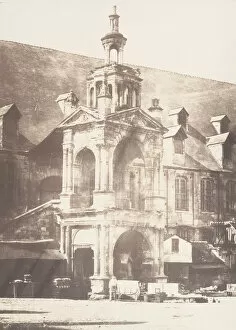 Rouen Gallery: Escalier de la Basse Vieille Cour, Rouen, 1852-54. Creator: Edmond Bacot