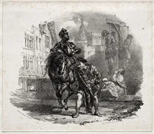 Richard Parkes Bonington British Prints: The Escape from Argyle Castle, 1826