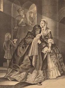 The Escape of Lord Nithsdale from the Tower, 1716, 1886. Artist: P Fraenkel The Escape of Lord Nithsdale from the Tower, 1716, 1886. Artist: P Fraenkel