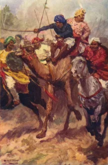 Clive Prints: Escape of Suraja Dowla from Plassey, 1757 (c1912)