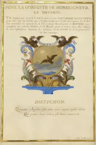 Detached Leaf Prints: Escutcheon with an Eagle; Nine Emblems for Louis XIV; Emblem for Louis XIV