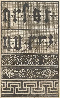 Key Pattern Prints: Esemplario di lavori, page 17 (verso), August 1529. August 1529