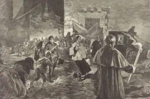 Last Rites Prints: Espagne. La Viatique, 1889. Creator: Daniel Urrabieta Vierge