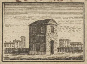 Esperanza, Small Building, 1795. Creator: Charles Balthazar Julien Fé Esperanza, Small Building, 1795. Creator: Charles Balthazar Julien Fé