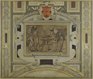 Smithy Prints: Esquisse pour la galerie des Métiers de l'Hôtel de Ville: Forgerons