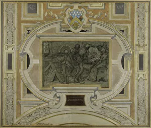Artisans Prints: Esquisse pour la galerie des Métiers de l'Hôtel de Ville : Verriers