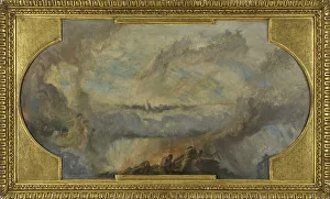 Esquisse pour la galerie nord du Petit Palais : La Révolution française (Plafond), 1912. Creator: Fernand Cormon