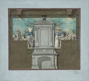 Esquisse pour la mairie du 20ème arrondissement : Le Mariage, 1884. Creator: Edouard Michel Lancon