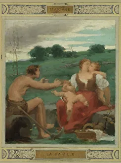 Third Republic Prints: Esquisse pour la mairie du 2ème arrondissement : Education