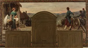 Homeland Prints: Esquisse pour la mairie de Saint-Maur-des-Fossés : Maternité et Patrie - La défense de la