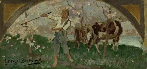 4th Arrondissement Prints: Esquisse pour la salle à manger de l'Hôtel de Ville : La viande bovine