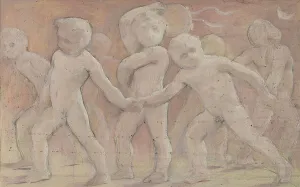 Esquisse pour la salle des fêtes de l'Hôtel de Ville : Cotillons, between 1889 and 1895. Creator: Albert Aublet