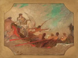 Canvas Armor Prints: Esquisse pour la salle des fêtes de l'Hôtel de Ville de Paris : La Ville de Paris