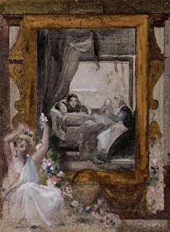 Salle Des Mariages Prints: Esquisse pour la salle des mariages de la mairie du 19ème arrondissement : Le Printemps