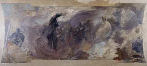 Roll Alfred Philippe Prints: Esquisse pour le Petit Palais, galerie sud : La musique fantastique