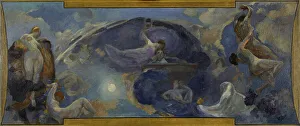 Roll Alfred Philippe Prints: Esquisse pour le Petit Palais, galerie sud : Poésie - Drame