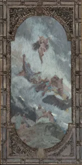 Inspirational Prints: Esquisse pour le plafond du salon d'entrée Nord de l'Hôtel de Ville de Paris : la Nature