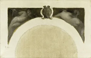 Esquisse pour le salon des Sciences de l'Hôtel de Ville de Paris : La Physique - La... c.1889-1891. Creator: Eugene Carriere