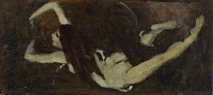 Besnard Albert Prints: Esquisse pour le salon des Sciences de l'Hôtel de Ville de Paris : L'Electricité