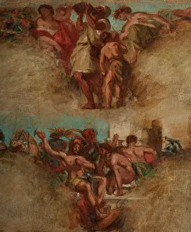National Assembly Prints: Esquisse pour le salon du Roi du Palais Bourbon - L'Agriculture