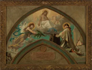 Chartran Theobald Prints: Esquisse pour l'église de Champigny-sur-Marne : le Martyre de saint Saturnin